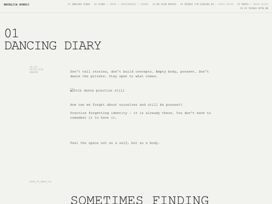diary screenshot