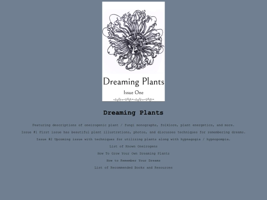 dreamingplantszine screenshot