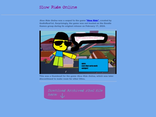 wiki/slowrideonline-wiki screenshot