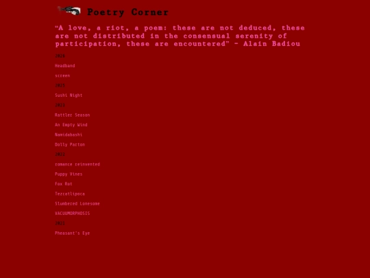 poetry screenshot