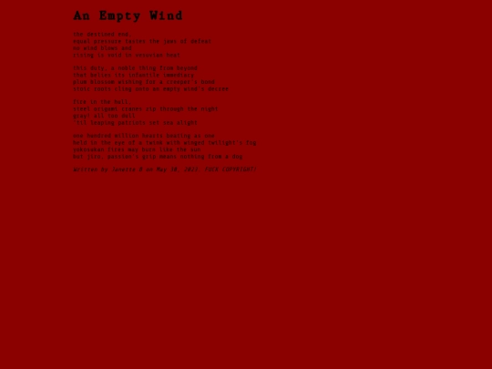 poetry/anemptywind screenshot