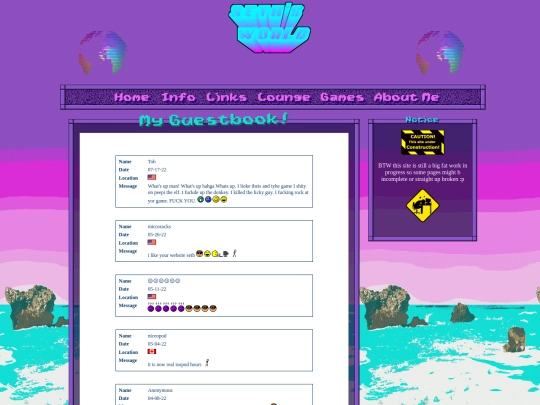 lounge/guestbook screenshot