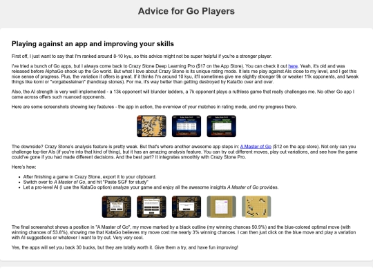 galleries/go/advice screenshot