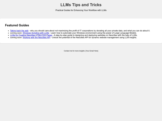 llmstuff screenshot