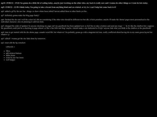 updates screenshot