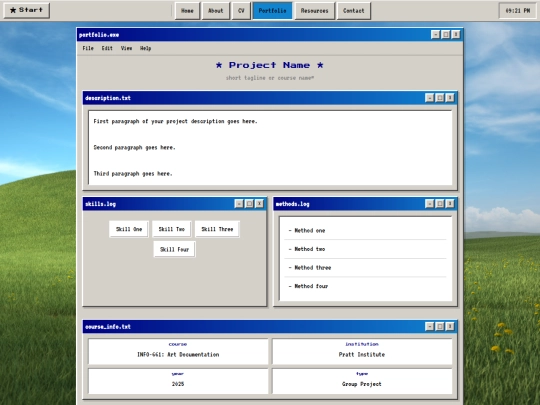 Portfolio/port-template screenshot