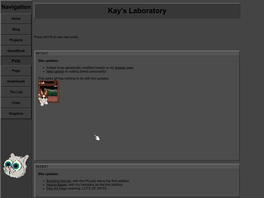blog screenshot