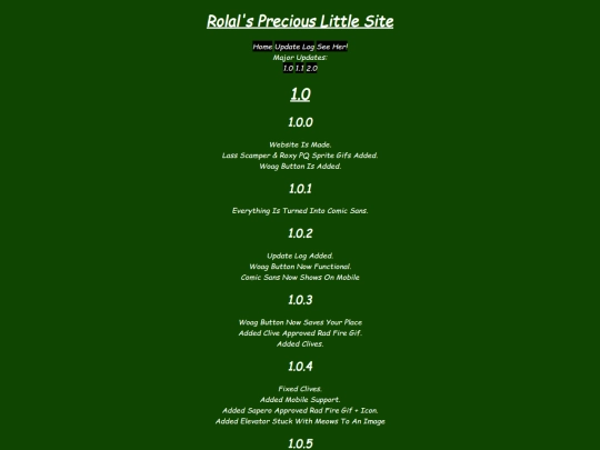 updateLog screenshot