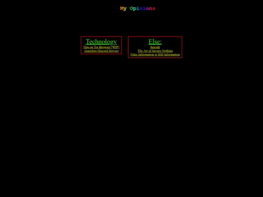 opinions screenshot
