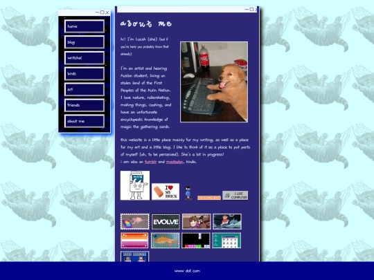about-me screenshot