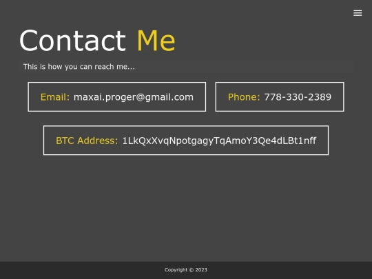 contact screenshot