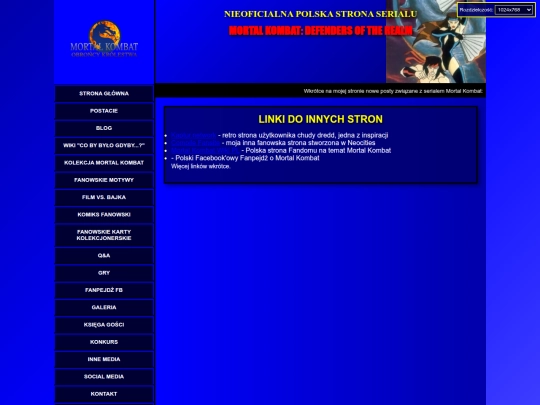 links screenshot