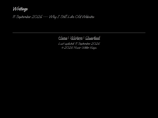 writings screenshot