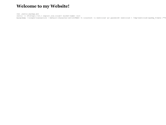 20230206-configureresticwithyunohost screenshot