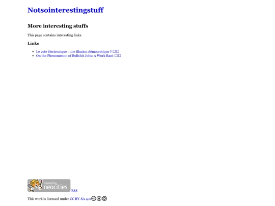 links screenshot