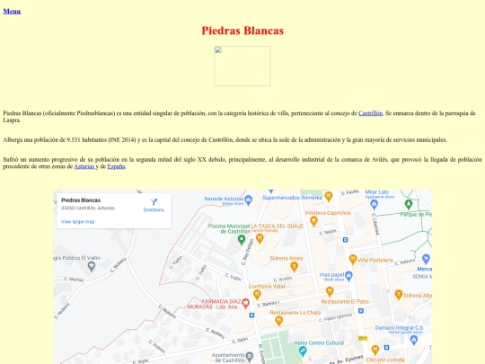 Informacion screenshot