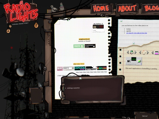 links screenshot