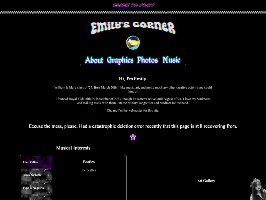 emily-interests screenshot