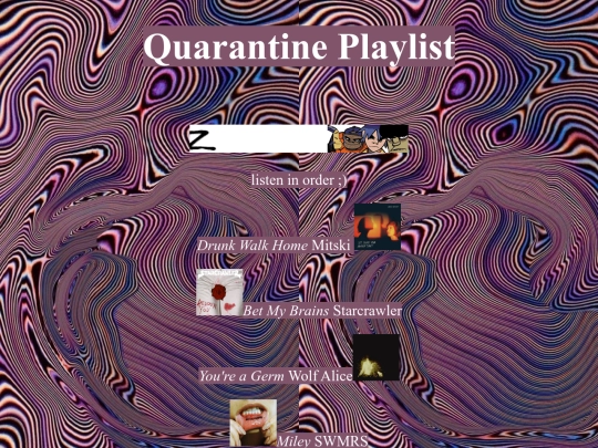 quarantine/music/Quarantineplaylist screenshot