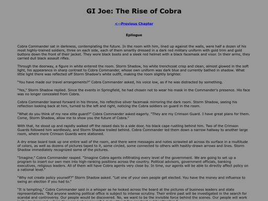 riseofcobra/riseofcobra43 screenshot