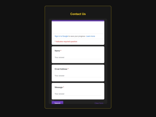 contact screenshot
