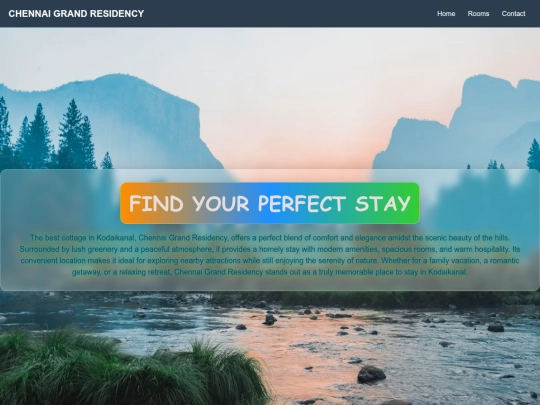 booking website screenshot