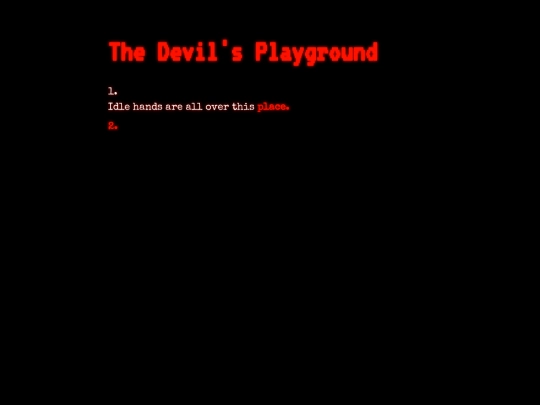 devil's playground screenshot