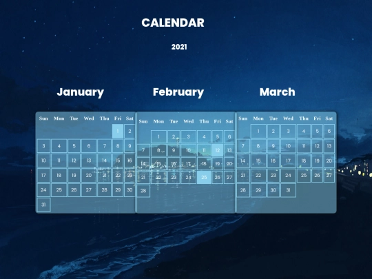 Calendar screenshot