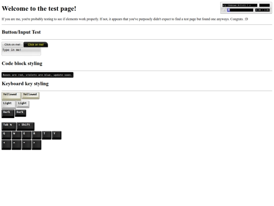 test screenshot