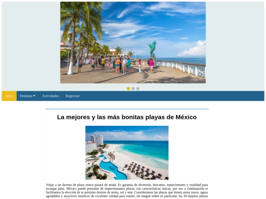 Página web Turistica/AsidePlayasBellas screenshot