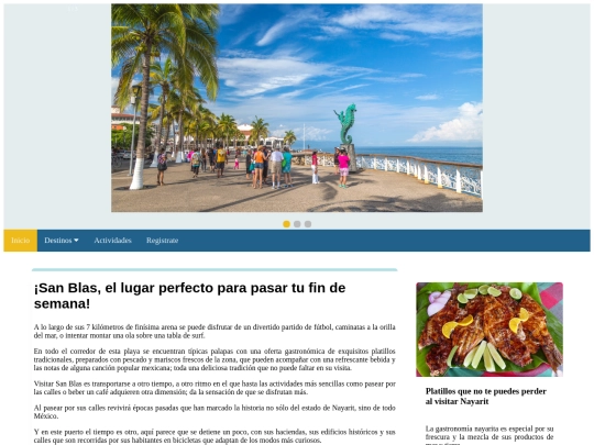Página web Turistica/SanBlas screenshot