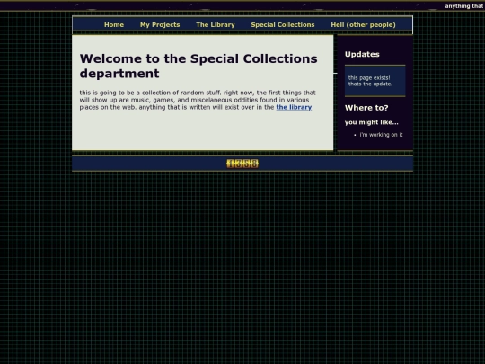 specialcollections screenshot