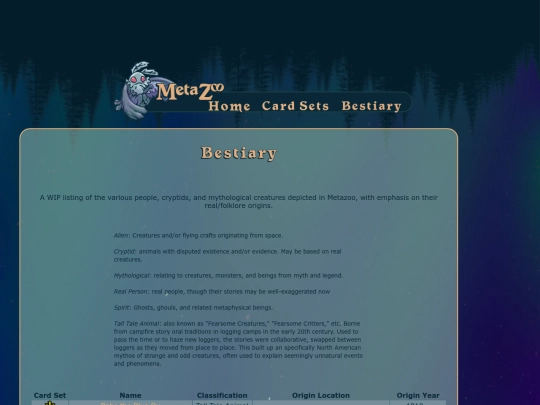 bestiary screenshot