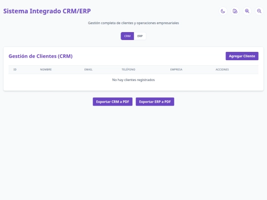 CRM Y ERP 0 screenshot