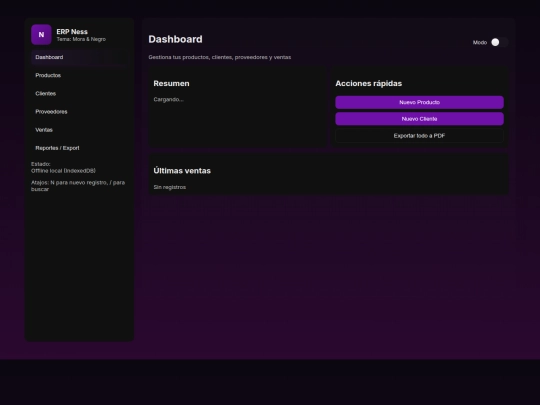 Calculadora /ERP screenshot