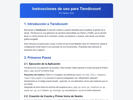 TiendiCount/Instrucciones screenshot