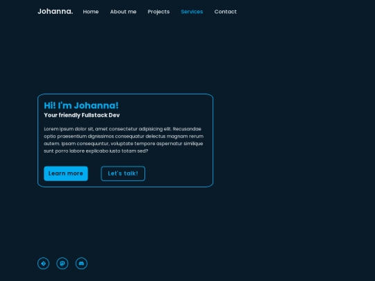 services screenshot