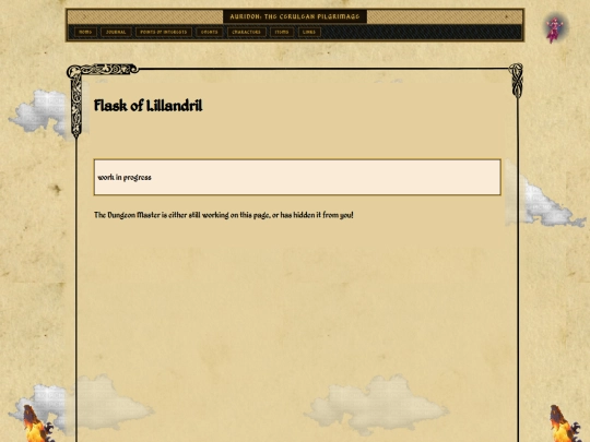 pages/items/artifacts/flask-lillandril screenshot
