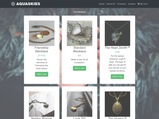products screenshot