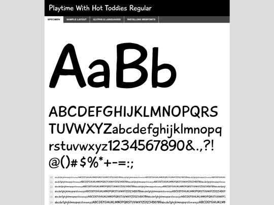 Font/webfontkit-20260817-181444/playtime-demo screenshot