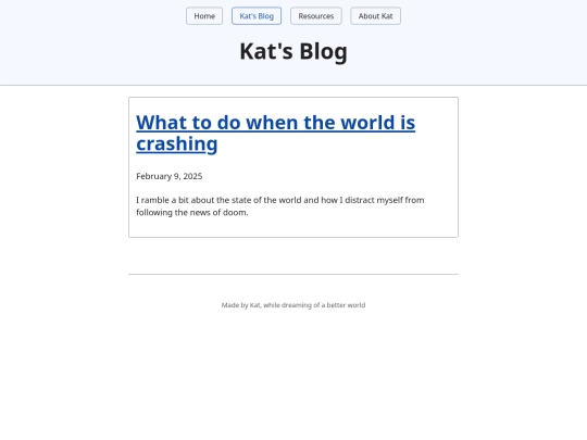 blog screenshot