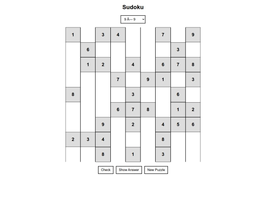 sudoku screenshot