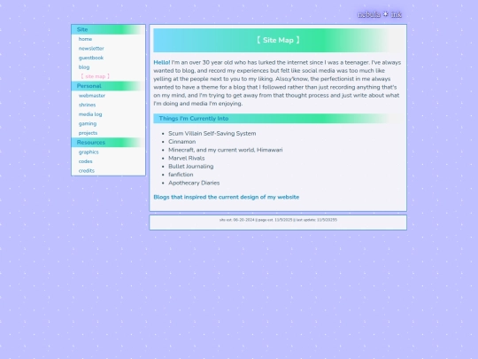 Site/Site-Map/home screenshot