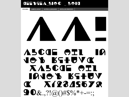 Splatoon Font Kit/deepsea_block_bold-demo screenshot