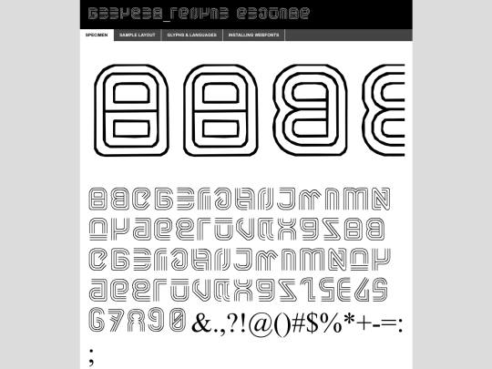 Splatoon Font Kit/deepsea_triple-demo screenshot