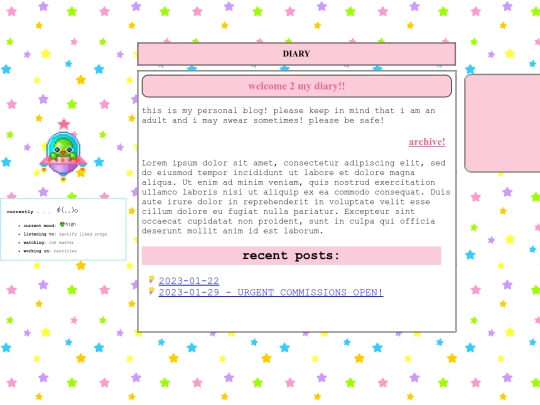 diary screenshot