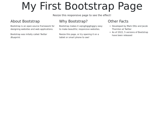 bootstrap/firstbootstrap screenshot
