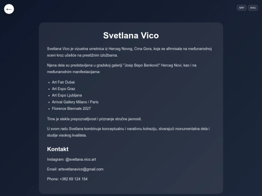 info screenshot