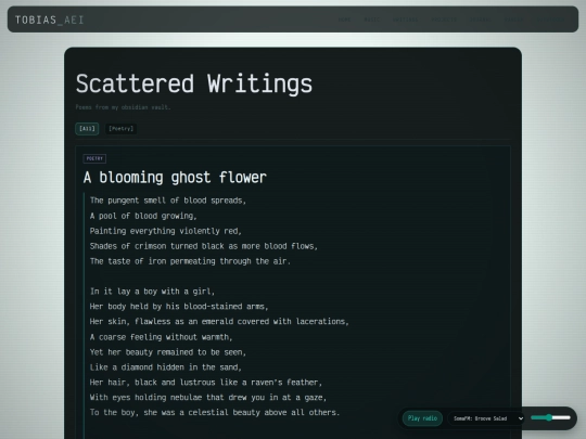 writings screenshot