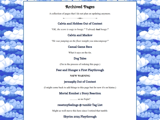 archive screenshot